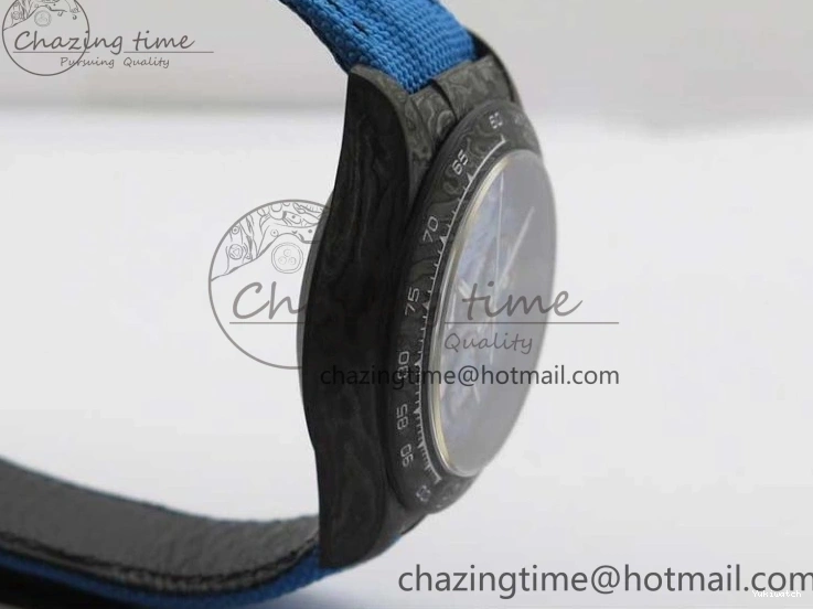 Edition Dial Daytona DIW Strap Blue Carbon A4130 Light Blue OMF Best Light Nylon on 1123